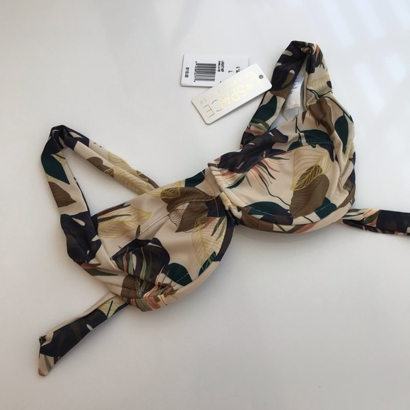 - L*Space Camellia Bralette Bikini Top Floral Lotus M - Picture 5 of 6